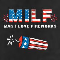 MILF Man I Love Fireworks 4th Of July Funny Fourth Of July 11oz C Handle Ceramic Mug