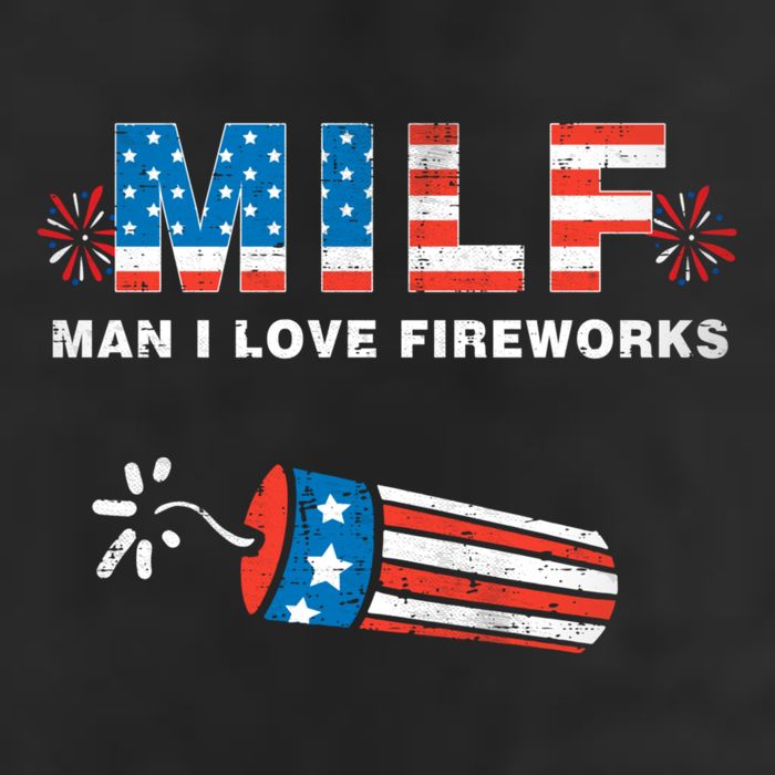 MILF Man I Love Fireworks 4th Of July Funny Fourth Of July 11oz C Handle Ceramic Mug