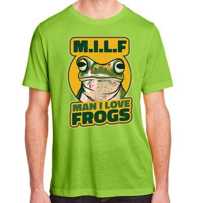 MILF Man I Love Frogs Funny Adult ChromaSoft Performance T-Shirt