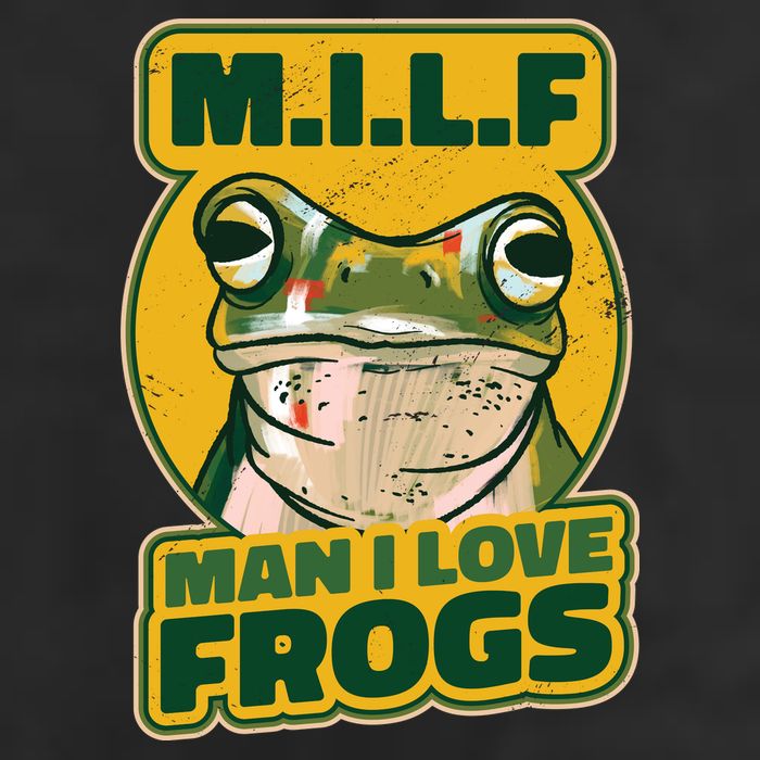 MILF Man I Love Frogs Funny 7 Panel Mesh Trucker Snapback Hat