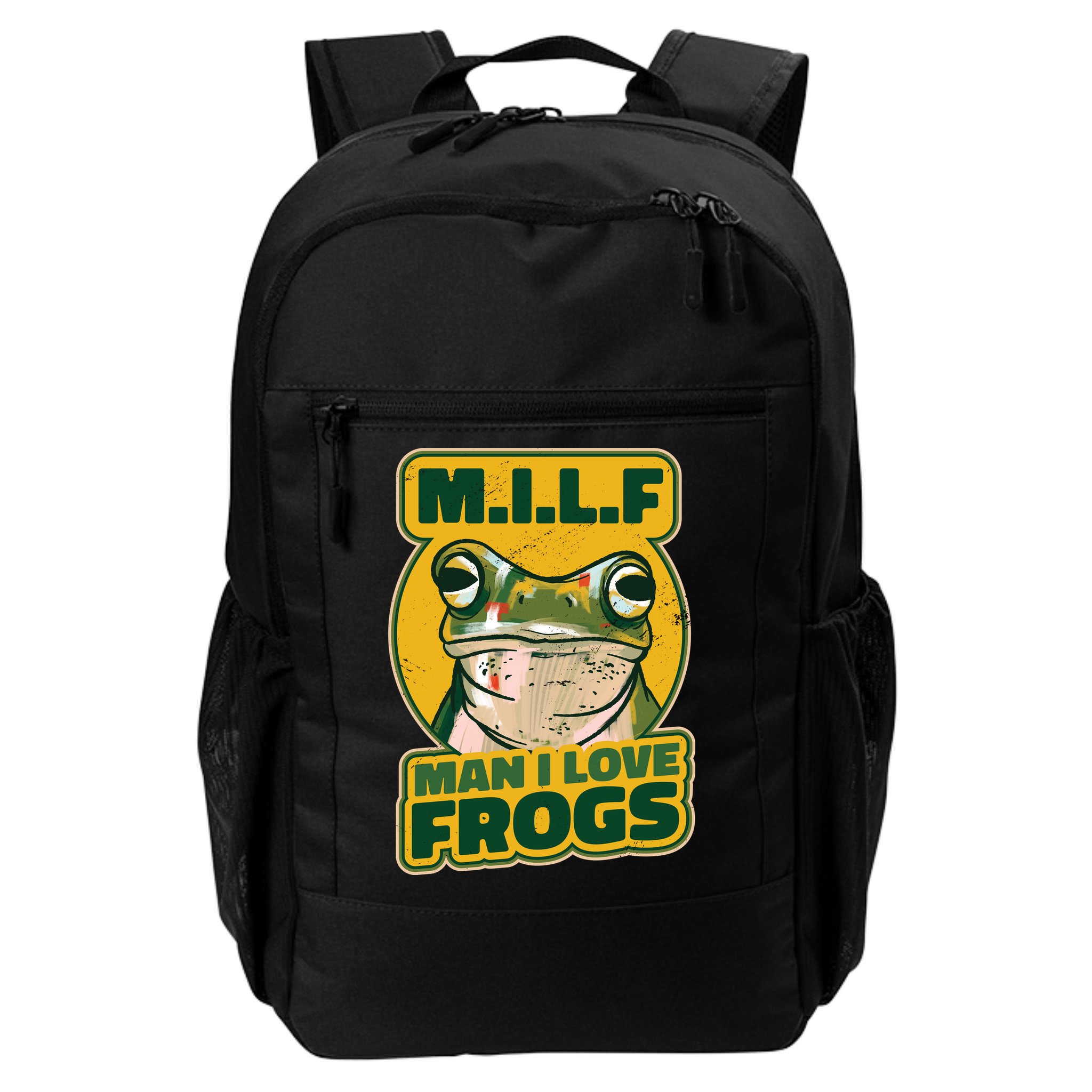 MILF Man I Love Frogs Funny Backpack