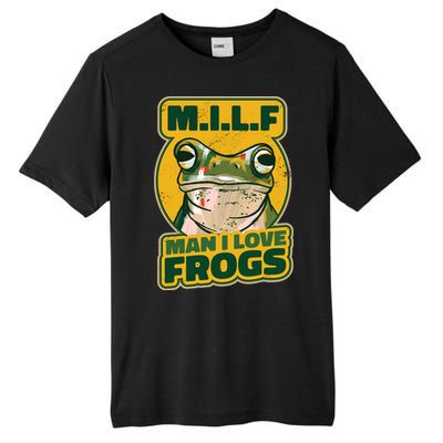 MILF Man I Love Frogs Funny Tall Fusion ChromaSoft Performance T-Shirt