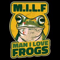 MILF Man I Love Frogs Funny Drawstring Bag