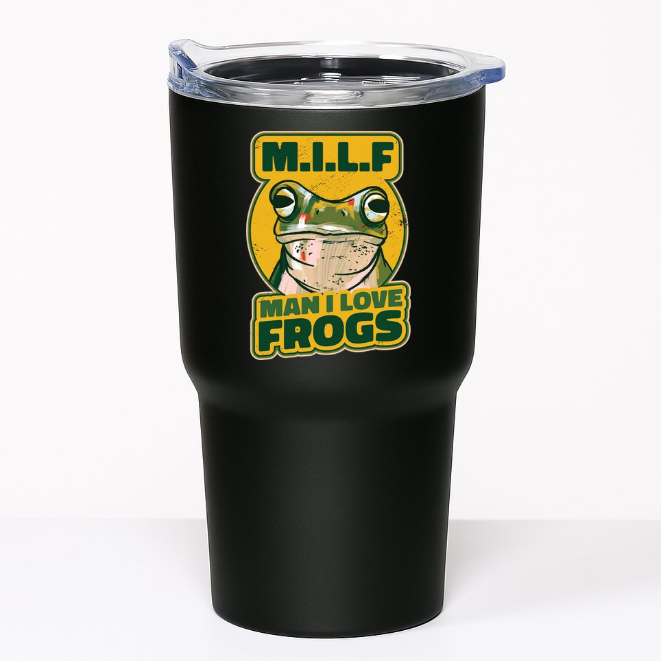 MILF Man I Love Frogs Funny Tumbler