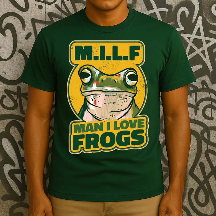 MILF Man I Love Frogs Funny T-Shirt