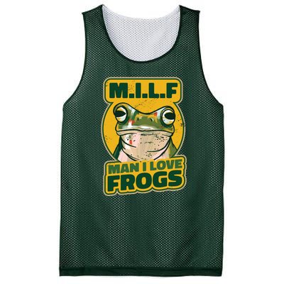 MILF Man I Love Frogs Funny Mesh Reversible Basketball Jersey Tank