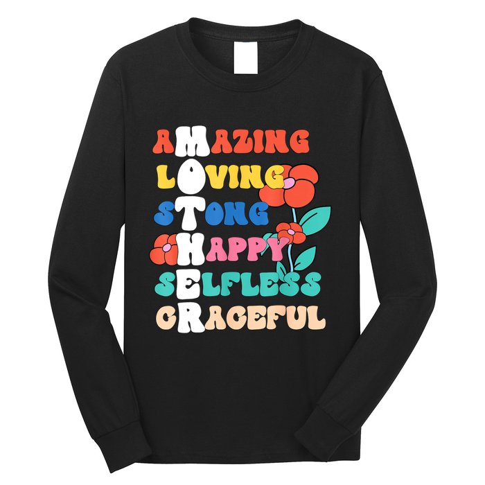 MOTHER Meaning I Love Mom Mothers Day Long Sleeve Shirt