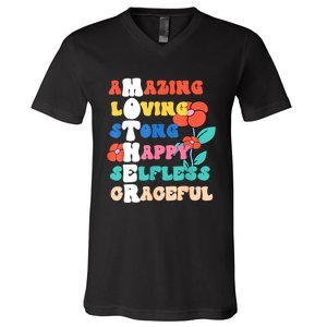 MOTHER Meaning I Love Mom Mothers Day V-Neck T-Shirt