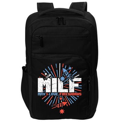 Milk Man I Love Fireworks American Patriotic Impact Tech Backpack