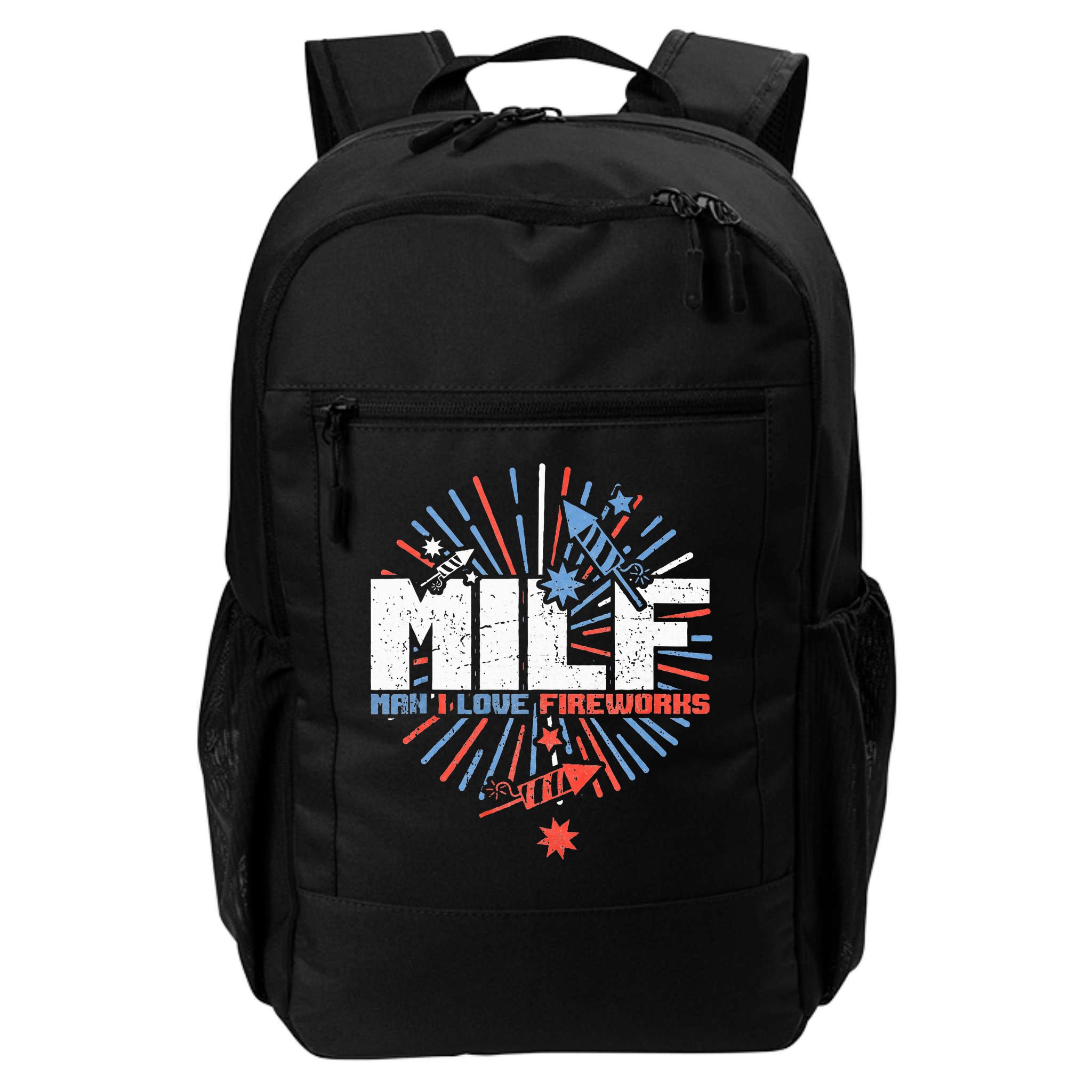 Milk Man I Love Fireworks American Patriotic Backpack