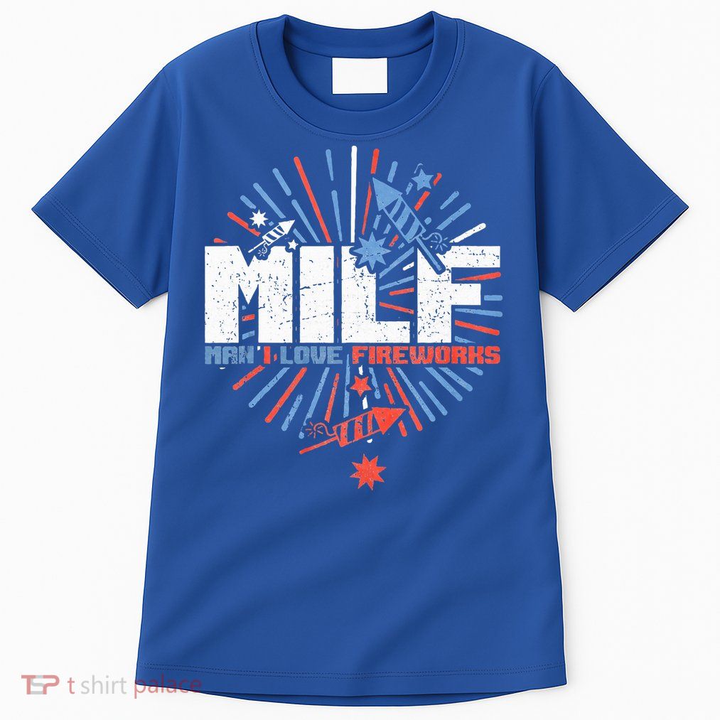 Milk Man I Love Fireworks American Patriotic Tall T-Shirt