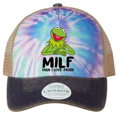 Milf Man I Love Frogs Legacy Tie Dye Trucker Hat