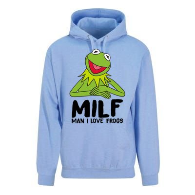 Milf Man I Love Frogs Unisex Surf Hoodie