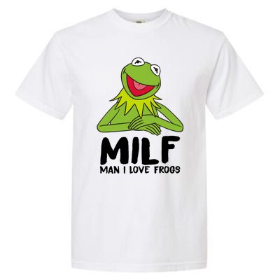 Milf Man I Love Frogs Garment-Dyed Heavyweight T-Shirt