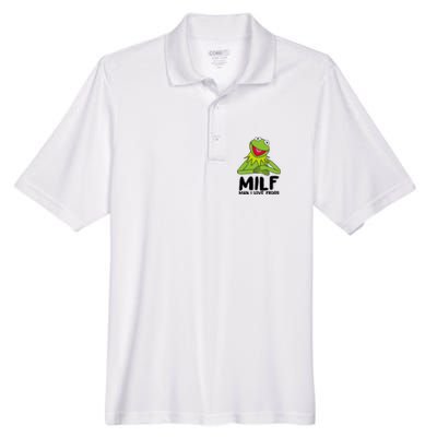 Milf Man I Love Frogs Men's Origin Performance Pique Polo