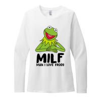 Milf Man I Love Frogs Womens CVC Long Sleeve Shirt