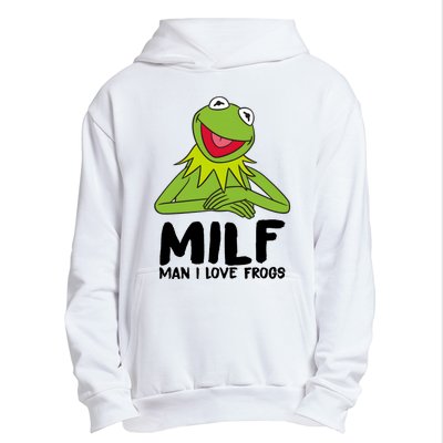 Milf Man I Love Frogs Urban Pullover Hoodie