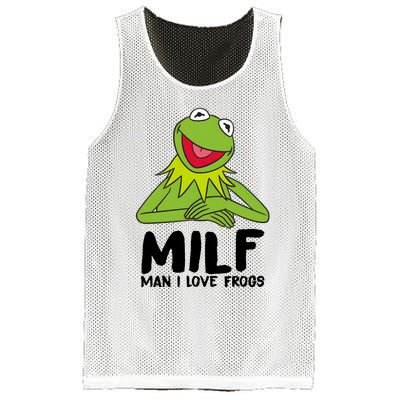 Milf Man I Love Frogs Mesh Reversible Basketball Jersey Tank