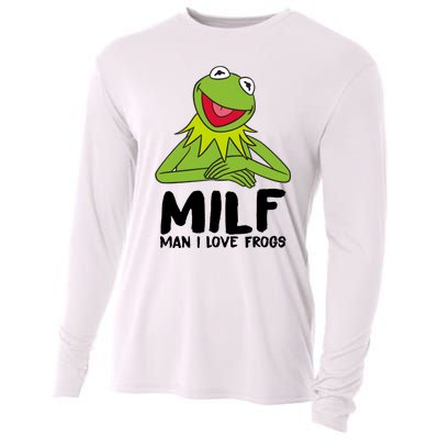 Milf Man I Love Frogs Cooling Performance Long Sleeve Crew