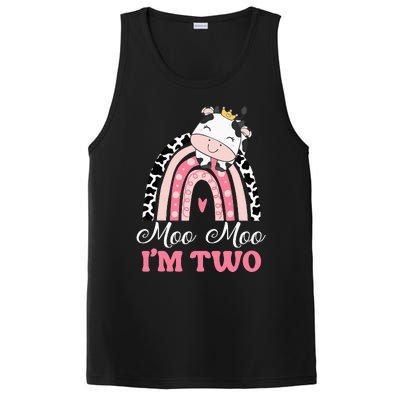 Moo Moo Im Two Birthday Outfit 2nd Bday PosiCharge Competitor Tank