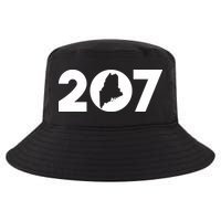 Maine Map Inside The 207 Area Code Maine Me Pride Cool Comfort Performance Bucket Hat