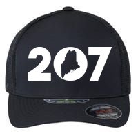 Maine Map Inside The 207 Area Code Maine Me Pride Flexfit Unipanel Trucker Cap