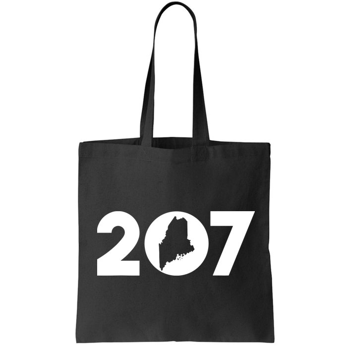 Maine Map Inside The 207 Area Code Maine Me Pride Bag