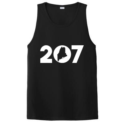 Maine Map Inside The 207 Area Code Maine Me Pride PosiCharge Competitor Tank