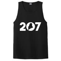 Maine Map Inside The 207 Area Code Maine Me Pride PosiCharge Competitor Tank