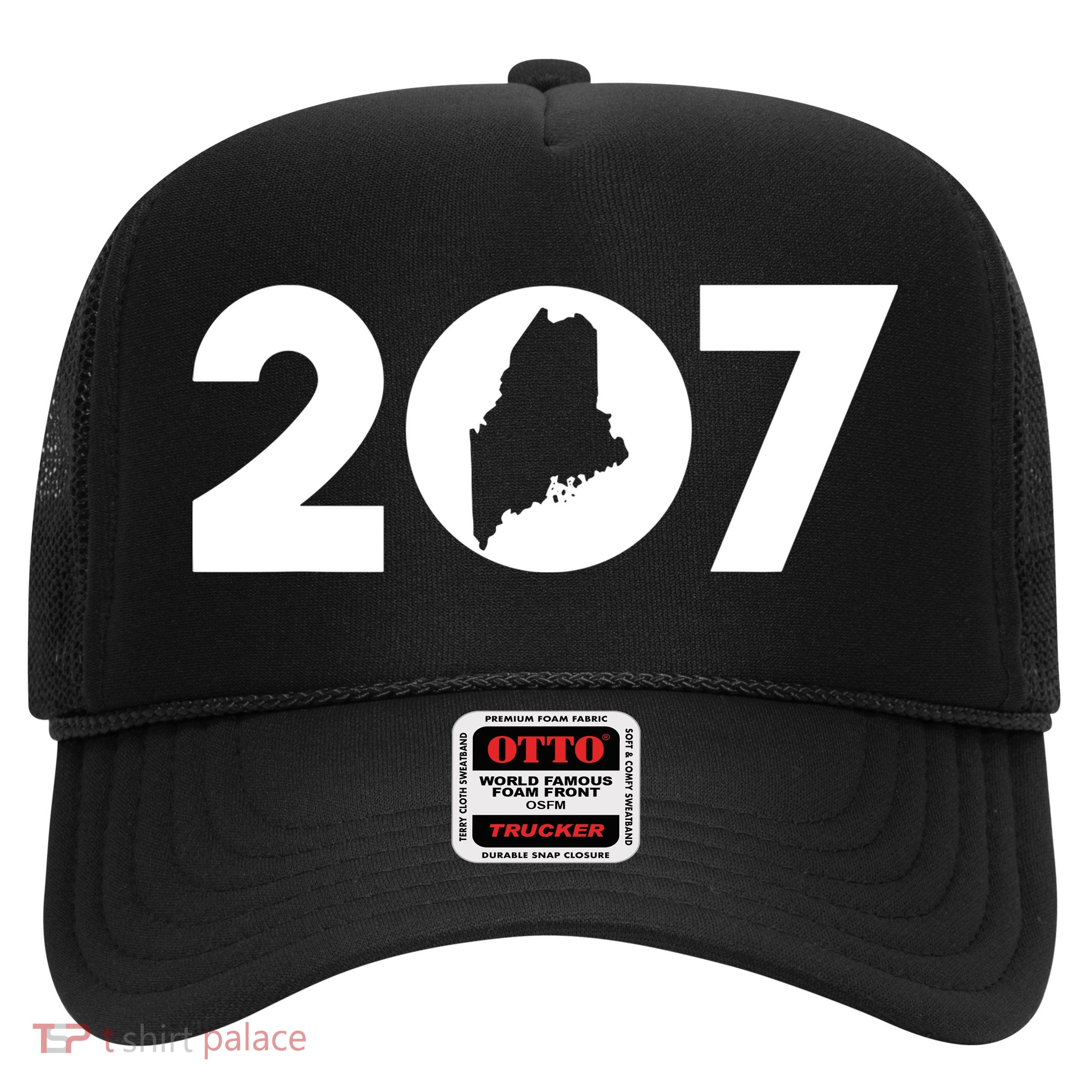 Maine Map Inside The 207 Area Code Maine Me Pride Trucker Hat