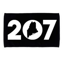 Maine Map Inside The 207 Area Code Maine Me Pride Microfiber Hand Towel