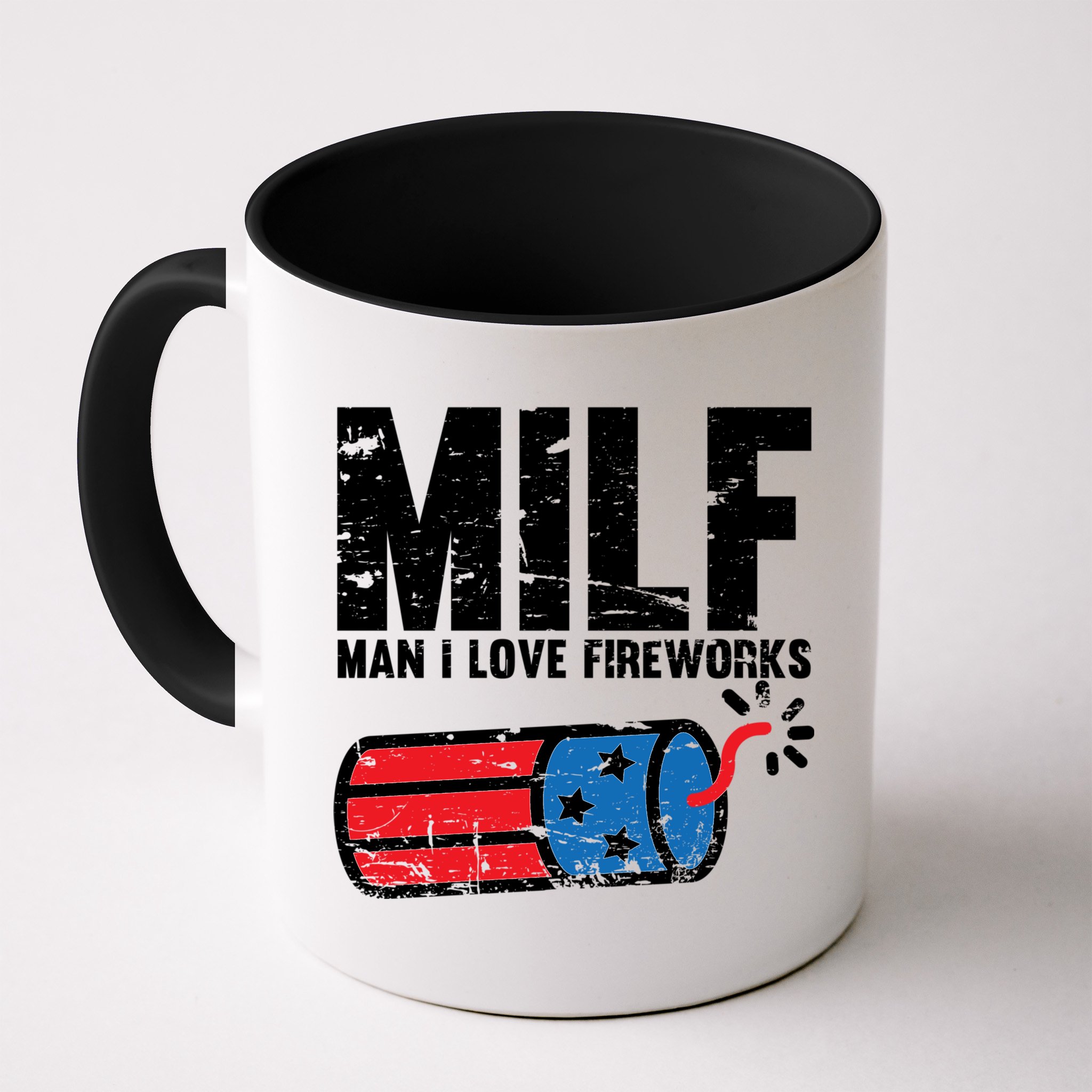 MILF Man I Love Fireworks 4th Of July Funny Fourth Of July Mug