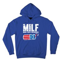 MILF Man I Love Fireworks 4th Of July Funny Fourth Of July Hoodie