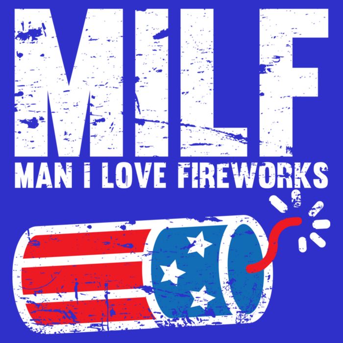 MILF Man I Love Fireworks 4th Of July Funny Fourth Of July Bag