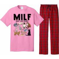 MILF Man I Love Felines Funny Cat Vintage Pajama Set