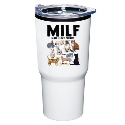 MILF Man I Love Felines Funny Cat Vintage Tumbler