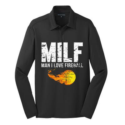 Milf Man I Love F.I.R.E.B.A.L.L Silk Touch Performance Long Sleeve Polo