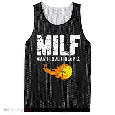 Milf Man I Love F.I.R.E.B.A.L.L Mesh Reversible Basketball Jersey Tank