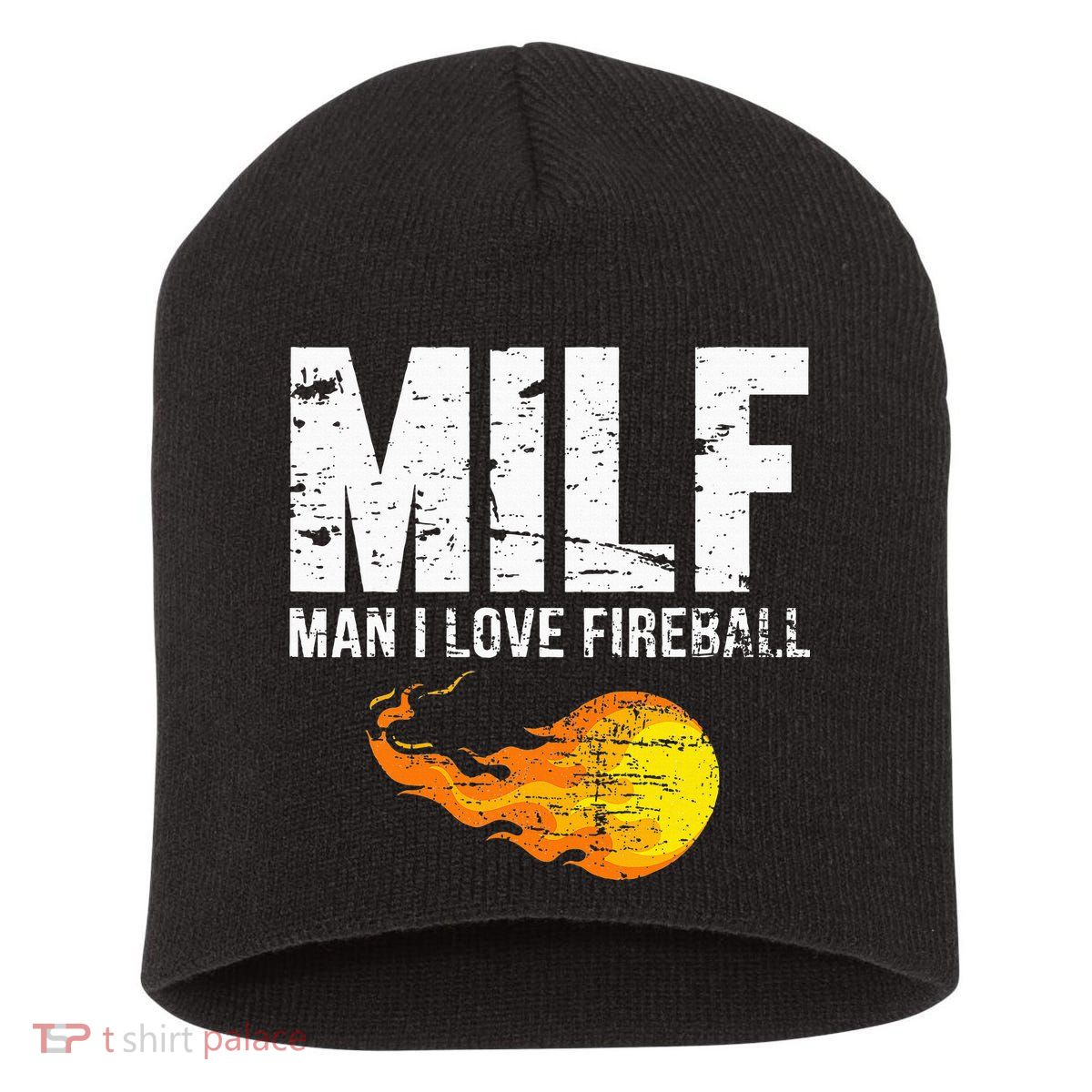 Milf Man I Love F.I.R.E.B.A.L.L Short Acrylic Beanie