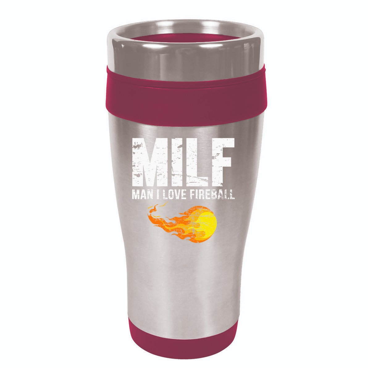 Milf Man I Love F.I.R.E.B.A.L.L 16oz Travel Tumbler