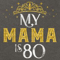 My MAMA Is 80 Years Old 1945 80th Birthday For Mom Cotton Canvas Backpack