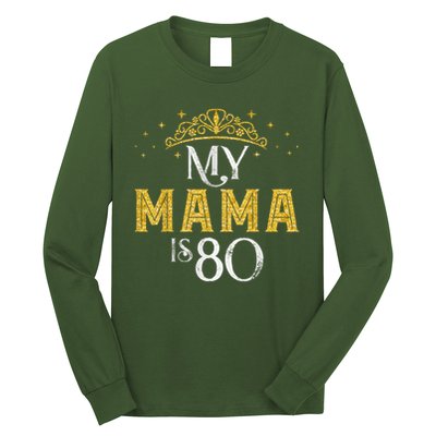 My MAMA Is 80 Years Old 1945 80th Birthday For Mom Long Sleeve Shirt