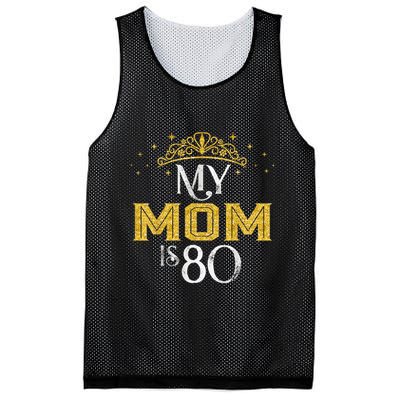 My Mom Is 80 Years Old 1945 80th Birthday For Mom Mesh Reversible Basketball Jersey Tank