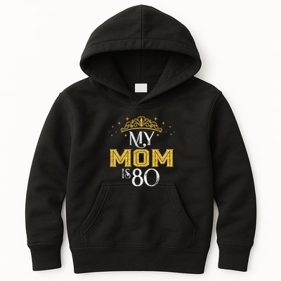 My Mom Is 80 Years Old 1945 80th Birthday For Mom Kids Hoodie