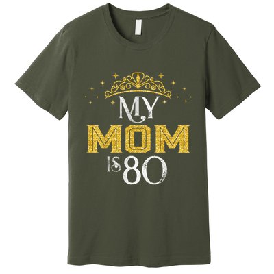 My Mom Is 80 Years Old 1945 80th Birthday For Mom Premium T-Shirt
