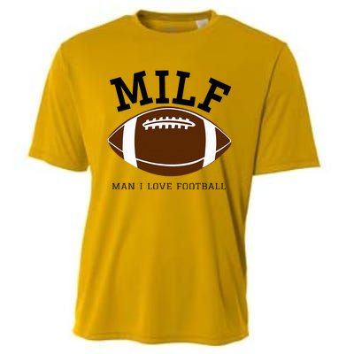 Milf Man I Love Football Cooling Performance Crew T-Shirt