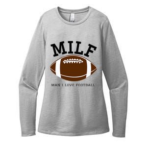 Milf Man I Love Football Womens CVC Long Sleeve Shirt