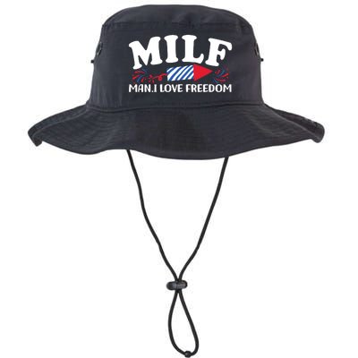 Milf Man I Love Freedom Funny 4th Of July Legacy Cool Fit Booney Bucket Hat