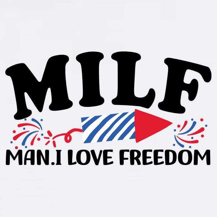 Milf Man I Love Freedom Funny 4th Of July Cooling Performance Crew T-Shirt