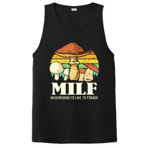 Milf Mushrooms ID Like To Forage Funny Saying PosiCharge Competitor Tank